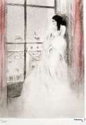 Louis Icart, 1938 original copperplate signed stamp . Erotica series