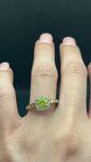 STUNNING FANCY YELLOW DIAMOND ENGAGEMENT RING