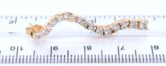Brilliant Yellow Gold Diamond Dangle Earrings