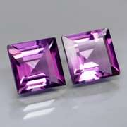 Excellent 6.68ct violet Amethyst pair