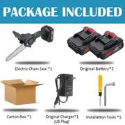 6 Inch Mini Electric Chain Saw Battery Indicator 1500W