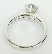 Fine Quality Sterling Cubic Zirconia Ring, Size 8.25