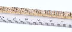 Dazzling Yellow Gold approximate 5.50ctw 4 Row Diamond Bracelet