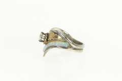 Sterling Silver Ray Gold Filled Navajo Native American Ring