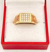 14kt Solid Yellow & Rose Gold Men's Ring