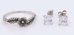 Group Lot of 925 Sterling Silver Jewelry