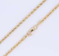 Popular Yellow Gold Rope Chain Necklace