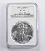 MS70 1988 American Silver Eagle NGC