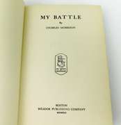 Signed 1st Ed. - 1942 My Battle by Charles Morrison
