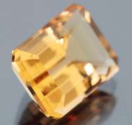 Gem grade! 8.06ct emerald cut imperial Quartz