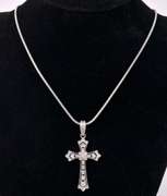 Sterling Necklace With Cross Pendant
