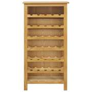 Bottle Cabinet 22x12.6x43.3in Solid Oak Wood