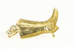 14K Yellow Gold Cowboy Western Southern Fashion Country Charm/Pendant