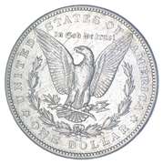 1889-CC Morgan Silver Dollar - REV Scratched