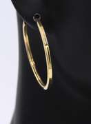 Amazing Yellow Gold Hoop Earrings
