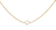 2.15ctw Princess and Round Diamond Station Necklace in 14K