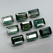 Rich 3.98ct 9 piece green Sapphire set -heated only!