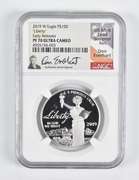 PF70 UCAM 2019-W $100 1 oz Platinum Eagle ER Signed Everhart NGC