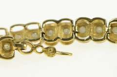 10K Yellow Gold 0.75 Ctw Diamond Classic Vintage Tennis Bracelet