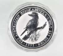1995 Australia 30 Dollars - Kookaburra - 1 Kilo .999 Fine Silver