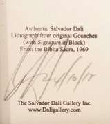 Very collectable Dali from Bible Sacra series.1969