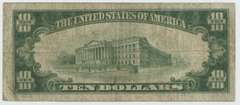 Scarce Series of 1928 Small Size $10 Gold Certificate note