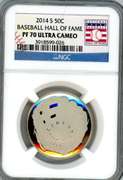 2014-S Baseball Hall of Fame Proof Commemorative Half Dollar in NGC PF70 Ultra Cameo
