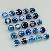 Natural 3.48ct blue Sapphire set with multiple hues