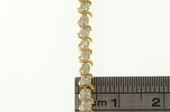 14K Yellow Gold 0.75 Ctw Diamond Classic Simple Tennis Bracelet