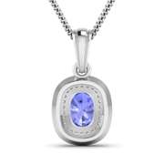 14 Kt White Gold Aquamarine Earrings