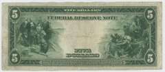 Much nicer 1914 Series Large Size $5 Federal Reserve Note (2-B)