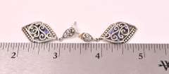 Amazing Abalone Sterling Silver Dangle Earrings