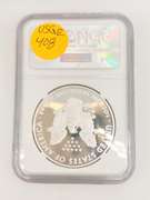 One certified proof, pf70 silver dollar