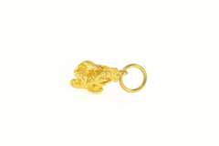 24K Yellow Gold Textured Raw Abstract Nugget Cluster Charm/Pendant