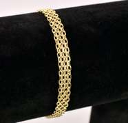 Wonderful Woven Bracelet in 14K Yellow Gold