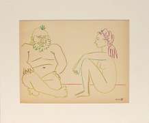 Picasso from rare limited edition. Original lithograph on paper