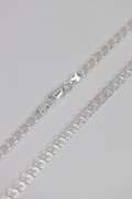 Sterling Silver Italian Love Heart Chain 5.5mm Solid 925 Italy Infinity Promise Necklace 18"