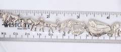 Vintage 925 Sterling Silver Animal Link Bracelet