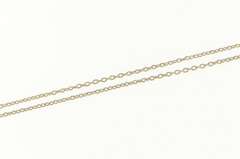 Sterling Silver 0.8mm Cable Chain Classic Oval Link Necklace