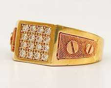 14kt Solid Yellow & Rose Gold Men's Ring