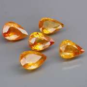 Full fire! 3.62ct top golden Sapphire set