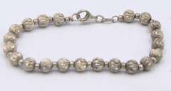 Vintage 925 Sterling Silver Beads Bracelet