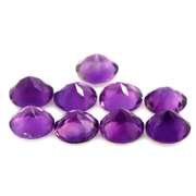 Glittering 10.40ct round cut Brazilian Amethyst set