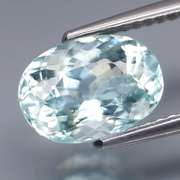 High fire 2.50ct platinum blue Aquamarine