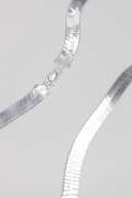 Sterling Silver Wide Herringbone Necklace 11.5mm Italy Solid 925 Italian Chain 18"