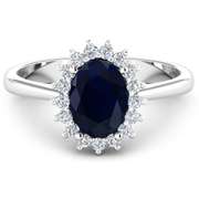 14 Kt White Gold Aquamarine Earrings