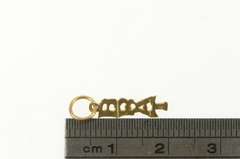14K Yellow Gold Brat Spoiled Word Cut Out Novelty Funny Charm/Pendant