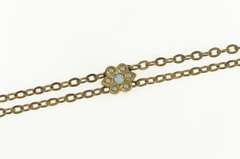 Gold Filled Seed Pearl Slide Steampunk Pocket Watch Fob