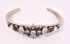 Multi-gem Sterling Silver Bracelet