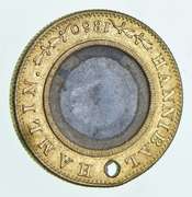 1860 Abraham Lincoln Hamlin Farotype Medal